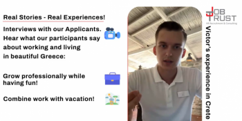 Job Trust | Victor's experience in Crete